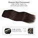 Clip in Hair Extensions Remy Human Hair for Women - Silky Straight Human Hair Clip in Extensions 4pieces Dark Brown #2 Color, 16 Inch (55 Gram)