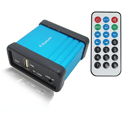 DollaTek Ricevitore Audio Wireless Bluetooth Portatile con Telecomando, Supporto decodifica TF USB Play, modulo trasmettitore Musica Stereo Bluetooth per Cuffie Amplificatore HiFi Home Theater