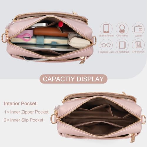 Image of Vegan Leather Crossbody Bags for Women Anti theft Purses and Handbag
