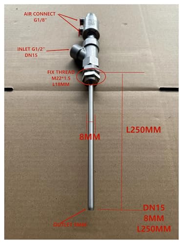 Tête de remplissage DN15 en acier durable avec vanne sortie la machine