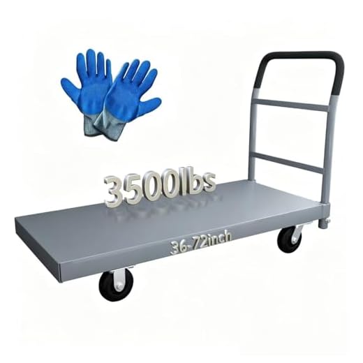 3000 lb 36x72 Heavy Flatbed Cart