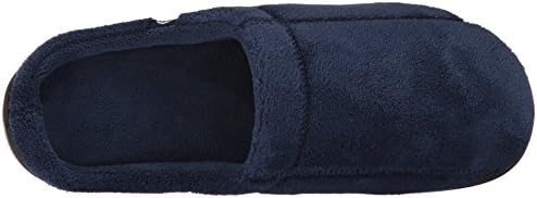 isotoner Men's Microterry Ergo Hoodback Slipper, Navy, X-Large | Image 4