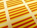 Minilabel Pack of 60 33x20mm Rectangulo, Autoadhesivo Cataluña Catalunya Etiquetas, Catalán Independencia Pegatinas con Banderas