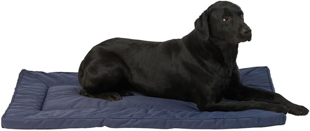 House of Paws Water Resistant Pet Crate Mat, Large, Navy