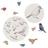 Bird Fondant Molds for Cake Decorating, Sparrow Chocolate Candy Silicone Mold Set of 2, DIY Cupcake