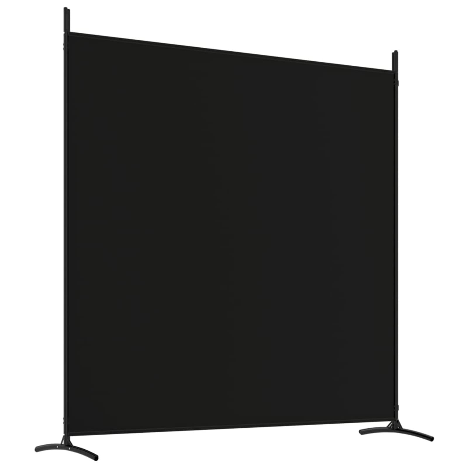 Homgoday Przegroda do pomieszczeń parawan wewnętrzny oddzielny parawan panele dzielące do wnętrz domu, 4-panelowa przegroda, czarna tkanina 698 x 180 cm