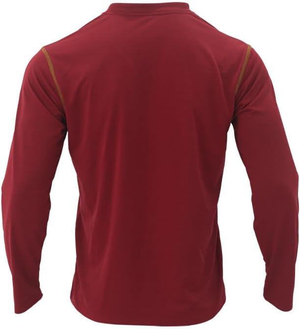 Henley Shirts for Men Loose Fit Long Sleeve Basic Pullover Shirt Collared Athletic Gym Button Tees with Pocket