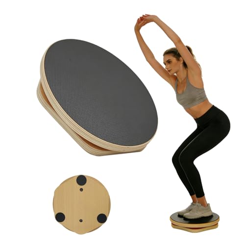 Mirotuz Ab Twister Board for Exercise,12 inch Waist Twisting Disc,Wood