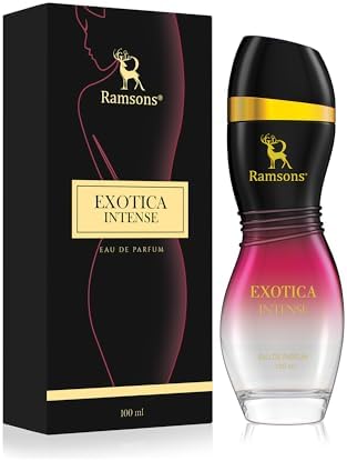 Ramsons - EXOTICA INTENSE Eau De Parfum |100 ML | Perfume for Women | TN - Sweet, Plum, Peach, Orange Blossom, Leafy Green | MN - Honey, Jasmine, Muget, Rose | BN - Amber, woody, Vanilla, Musk