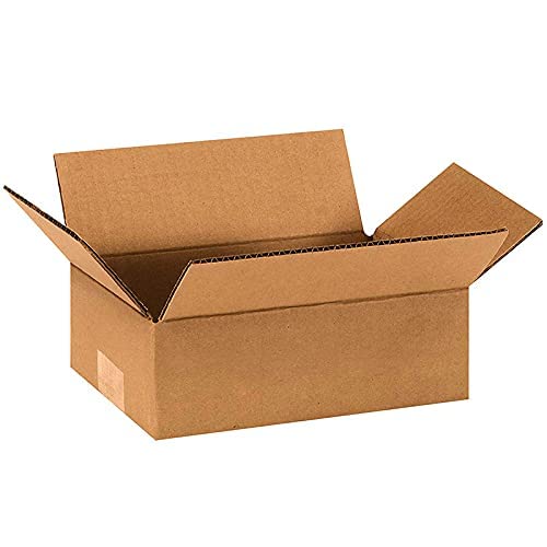 Powerlon® 9 x 6 x 6 Corrugated Cardboard 3 Ply Box For Packing, Moving, Shipping, Gifting Multi Propose Use (50)