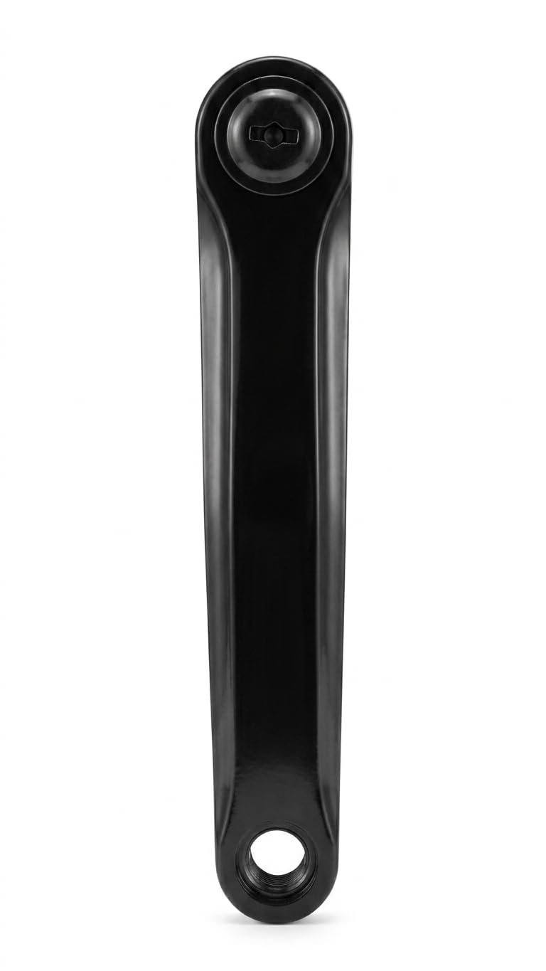 Heavy Duty Cotterless Left Crank Arm, Black, Iron with PVC Covering, 170mm, Square Hole, for 26T, 27.5T and 29T Bikes-image-32