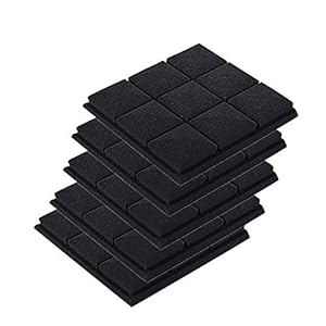 Akoestische panelen 5pcs Sponge Plein Muur Beschermende Studio Insulation Homerecording Geluidspanelen Behandeling…