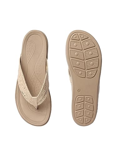 Image of Carlton London women's Snake Print Flatform Thong Sandals