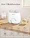 Bottle Warmer, Fast Baby Bottle Warmer for Breastmilk or Formula, 8-in-1 Milk Warmer for Baby, Smart Temperature Control, Sterili-zing, Heat Food, Double Bottle Warmer for All Bottles