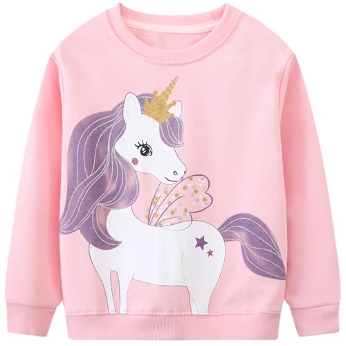 Image of Hongshilian Unisex Kids Cute Cartoon Cotton Sweater Shirt