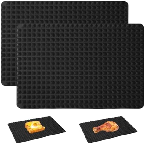 Lot De 2 Tapis De Cuisson En Silicone 30x40 Cm – Antiadhésif, Résistant à 230°C, Sans BPA – Pour Four, Pâtisserie
