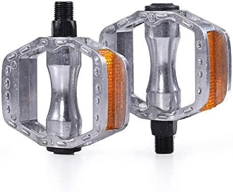 ThinkTop Aluminium Alloy Kids Bike Pedal, 1/2-Inch Bike Pedals Platform Flat Ultra Strong Fit for 12" 14" Boys Girls Bike