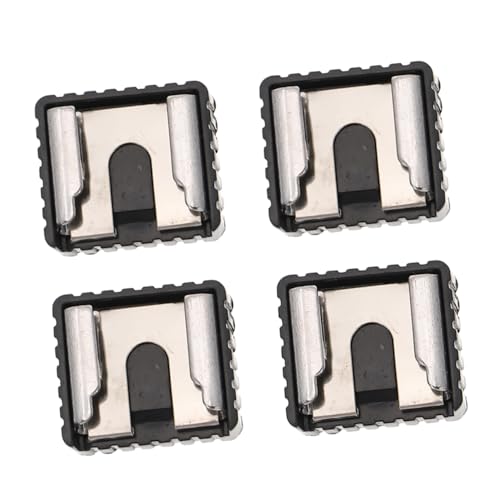 Adaptador de zapata para flash POPETPOP de 4 piezas con tornillo de 1/4 ajustable para cámara