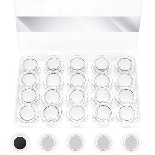 40 Pcs Round Whiteboard Magnets, 1.18 Inch Dry Board Refrigerator Magnets, Clear Fridge Magnet Decorative for Kitchen, School, Office Supplies