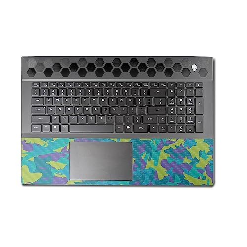 Image of MightySkins Carbon Fiber Skin Compatible with Alienware M18 R1 (2023) Full Wrap Kit - Summer Camouflage | Protective, Durable Textured Carbon Fiber Finish | Easy to Apply | Made in The USA