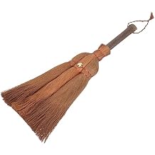 COLLBATH Palm Fiber Desktop Duster Brush Small Handheld Broom for Home Cleaning Ergonomic Design for Easy Dust Removal Portable and Lightweight for Kitchen and Office Use