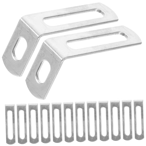 DECHOUS 20個 型直角ブラケット 耐震具スロット付き 直角補強具 家具棚用棚受け 小型コーナーブレース 家具補強用