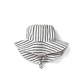 Pehr Baby Bucket Hat – Stripes Away Ink Blue (Boys) | Organic Cotton Sun Hat with Strap | Soft Poplin Fabric | Broad Brim | Ethically Made | Machine Washable | 6-12 Months