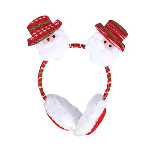 Veemoon Warm up Your Winter Men's Fleece Ear Warmers Christmas Earmuffs Anti-slip Texture One Size Fits Most Ideal for Parties Boys and Girls