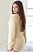 ECOWISH Women's Long Sleeve Knit Blouse Pullover Loose Tops V Neck Autumn Sweater