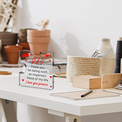 Nanooer Gifts For Dad From Daughter Son Wife,Fathers Day Dad Gifts,Dad Birthday Gift Ideas,Unique Dad Gifts,Acrylic Block 3.5X3.5 Inch Desk Decorations #TOP5
