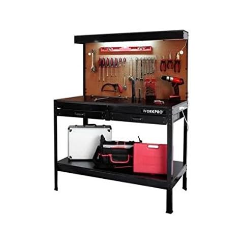 Nessagro WORKPRO Multi Purpose Heavy Duty Workbench with Work Light, Garage, Storage, New .#GH45843 3468-T34562FD152706 Cover