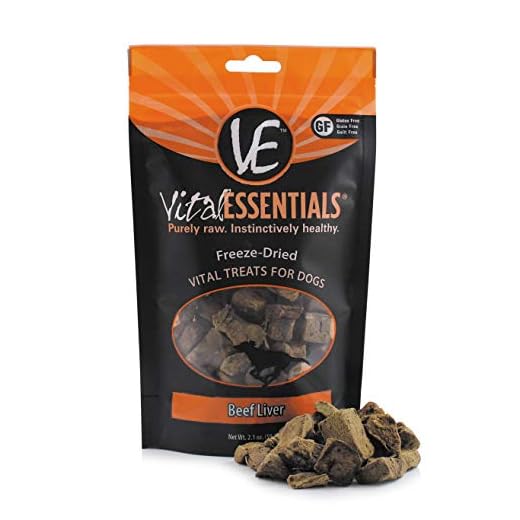 Vital Essentials Freeze Dried Dog Treats, Dog Snacks Made in The USA, All Natural Dog Treats, Great Training Treats for Dogs, Beef Liver 2.1 oz