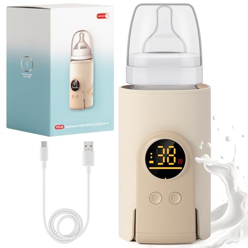 Chauffe-biberon portable anti-stress pour des repas de nuit apaisés avec veilleuse douce