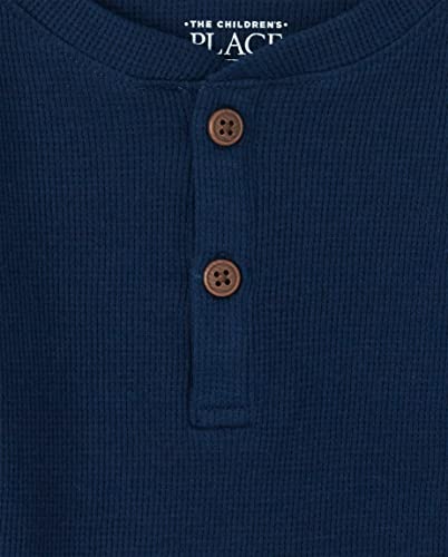 The Children's Place Baby Toddler Boys Long Sleeve Thermal Henley Top2