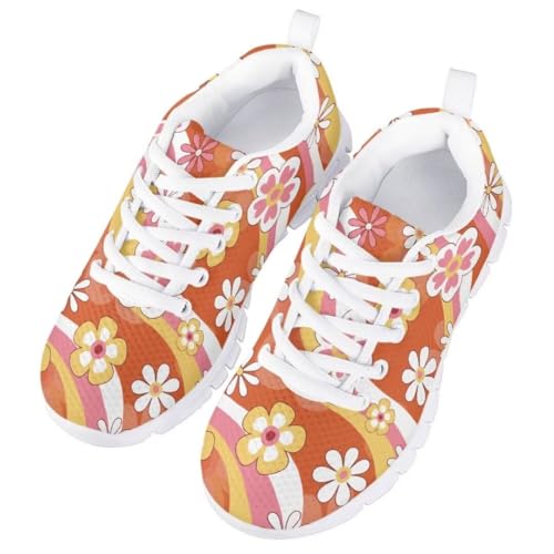 Pinupub Kids Running Shoe for Boys Girls Lace-up Running Tennis Sneakers Casual Sports Shoes3