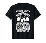 Love Proud Army Girlfriend Couple T-Shirt