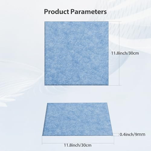 Image of 12 Pack Square Acoustic Panels Self Adhesive Sound Proof Foam