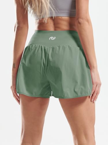 Image of CADMUS 2 in 1 Women's Spandex Athletic Shorts Gym Yoga Shorts Pockets