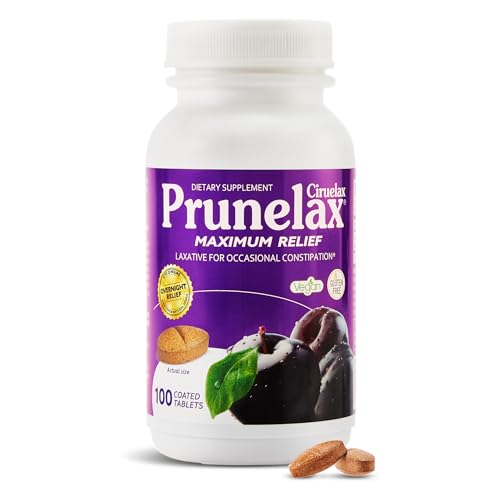 Prunelax Ciruelax Maximum Relief Laxative Tablets with Natural Senna for