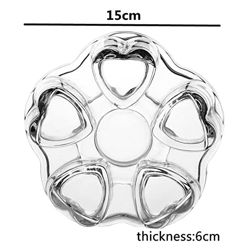 Tetera de vidrio transparente para sobremesas acogedoras con velas 4