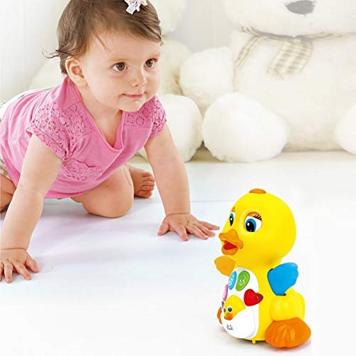 Woby Musical Duck Toy,Baby Preschool Educational Learning Toy With Music And Lights,Infant Light Up Dancing Toy For 1 Year Old Baby Toddler #TOP5