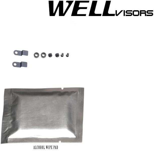 WellVisors Window Visors Wind Deflectors Compatible with Acura TLX Sedan 2015-2020 with Black Trim Rain Guards 3-847AC012