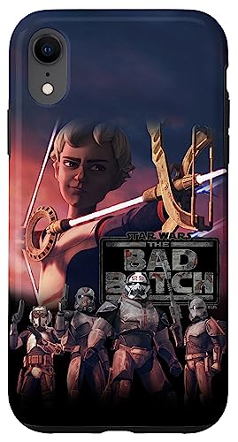 Coque iPhone XR Star Wars The Bad Batch Omega protection rigide motif poster de film