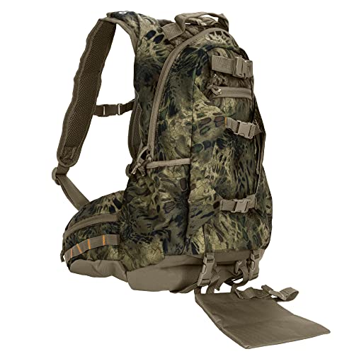 North Mountain Gear Camouflage Hunting Backpack Waterproof Bow and Rifle Compatible Hunting Bag (Prym1 Woodlands) 