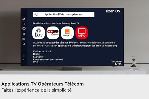 Samsung TV AI Mini LED 55 Pouces Neo QLED QN80F 4K Smart TV, Quantum Matrix Core, Processeur NQ4 AI Gen2, WiFi, Airplay, HDR, Q-Symphony, OTS Lite, Knox Security, Gaming Hub, Bixby, Dolby Atmos