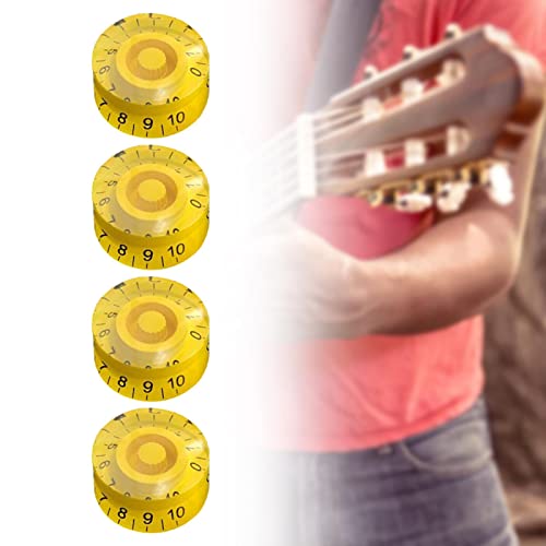 Oshhni 4 pièces potentiomètre capuchon guitare accessoires haut-forme boutons Durable Timbre haut-forme style boutons… - Les Beatles, Paul McCartney, John Lennon, RIngo Starr, George Harrison Oshhni 4 pièces potentiomètre capuchon guitare accessoires haut-forme boutons Durable Timbre haut-forme style boutons… – Image 5