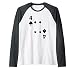 Four of Spades poker playing card halloween costume Manche Raglan