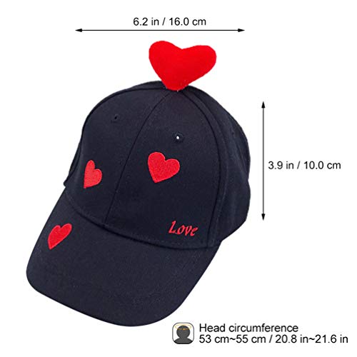 KESYOO Boné de Beisebol Infantil Com Padrão de Coração Boné de Beisebol de Algodão Infantil Boné de