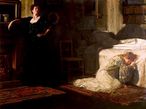 Pintura John Collier Mariage De Convenance para renovar paredes vacías con arte de 60x90