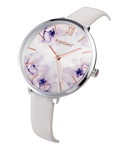 KIMOMT Damenuhren Lederband Luxus Quarzuhren wasserdichte Mode Kreative Armbanduhr für Damen Mädchen Damen - Image 3